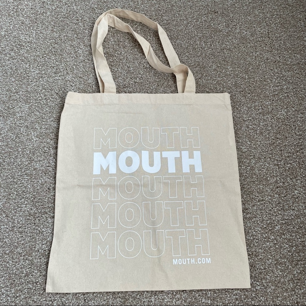 FREE with any purchase Mouth 👄 tote bag